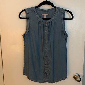Banana Republic Sleeveless Chambray